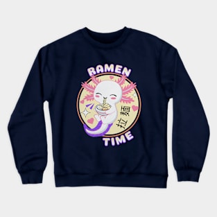 Axolotl Ramen Time Crewneck Sweatshirt